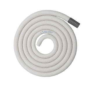 new ware 3 meter pvc washing machine inlet pipe  semi automatic water inflow hose amp ac drain pipe extension  flexible leak proof durable water supply hose white pack of 1 for home use kit
