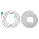 NEW WARE® 3 Meter Washing Machine Inlet & Outlet Hose Combo | Universal Tap Adaptor | Water Supply & Drain Set for Top & Front Load Fully Automatic Machines | Flexible Replacement Kit | 3m