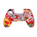 New World Anti-Slip Silicone Cover Case Sleeve for PS4 - Skull Design (White) For Game Console Devices