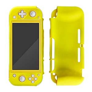 new world premium soft silicone cover rubber protective case cover for nin-tendo switch lite full body silicon protector case -yellow