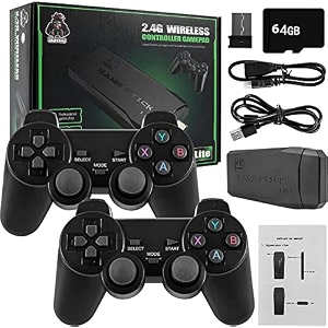 new world tv video games for kids wireless 64gb memory video game for kids ultra hd classic games console  9 emulator hdmi output tv video game console