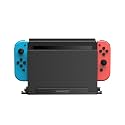 New World Wall Mount Bracket Holder for Nin-tendo Switch and Switch OLED with Card Holders and 4 Joy Con Hooks, Organize Switch Console Behind TV,