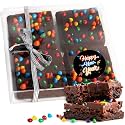 New Years Brownies Gift Basket Care Package Chocolate Brownies | Individually Wrapped Food Gift For Women | Nut Free Dairy Free |