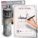 New York Gifts for Women an Men | Real Piece of New York | Highly Unique New York Themed Gifts | Blank Certificate to Write in The Name of Your Choice | USA Gift Ideas | New York Christmas Gifts