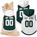 New York J Dog Clothes Custom Jersey Style Dog Hoodie for Pet