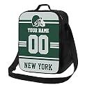 New York Lunch Bag Lunch Box Custom Any Name and Number Adjustable Strap Sport Insulated Lunch Bags Personalized Gifts for Men Women