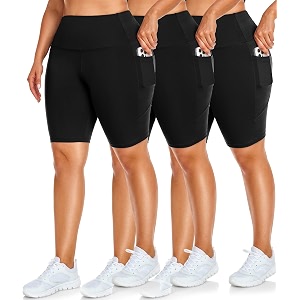 new young capri leggings with pockets for women high waisted workout leggings tummy control yoga pants