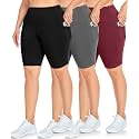NEW YOUNG Capri Leggings with Pockets for Women High Waisted Workout Leggings Tummy Control Yoga Pants