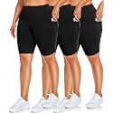 NEW YOUNG Capri Leggings with Pockets for Women High Waisted Workout Leggings Tummy Control Yoga Pants