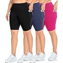 NEW YOUNG Capri Leggings with Pockets for Women High Waisted Workout Leggings Tummy Control Yoga Pants