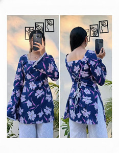 NEW4U Women Floral Print A-line Kurta