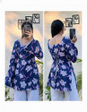 NEW4U Women Floral Print A-line Kurta