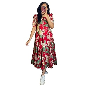 NEW4U Women Printed Rayon Anarkali Kurta for