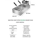 newBasics Electric Deep Fryer for Commerical Restaurants/Small Shops/Business idea - 12 Liter Fryer with Twister Potato Machine - 220V AC