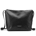 NEWBELLA Tote Bag for Women, Vegan Leather Crossbody Shoulder Bag, Top Handle Satchel Purse for Work, Travel, Daily Use (Black-4)