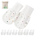 Newborn Anti-Scratch Mittens - No Scratch Baby Gloves for 0-6 Months Boys & Girls (6 Pairs)