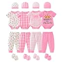 Newborn Baby Clothes Unisex Baby Layette Set Infant Romper Outfit 0-12M