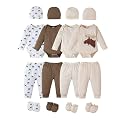 Newborn Baby Clothes Unisex Baby Layette Set Infant Romper Outfit 0-12M