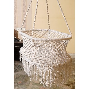 newborn baby cradlebaby palnababy thottilnewborn baby hanging bedbaby cradle for 0 to 2 yearsoval shape macrame cradlebaby sleeping bed beige