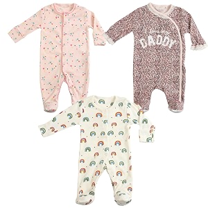 newborn baby front open long sleeve 100 cotton unisex sleep suitromper
