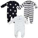 Newborn Baby Front Open Long Sleeve 100% Cotton Unisex Sleep Suit/Romper