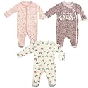 Newborn Baby Front Open Long Sleeve 100% Cotton Unisex Sleep Suit/Romper