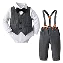 Newborn Baby Girl Clothes 0-18M Infant Ruffle Romper Bodysuit, Long Sleeve Tops Floral Pant Outfits Set + Headband