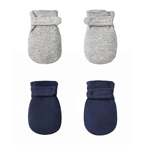 newborn baby no scratch mittens stay on 100 cotton breathable adjustable infant gloves for baby boys girls mittens