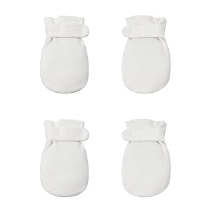 newborn baby no scratch mittens stay on 100 cotton breathable adjustable infant gloves for baby boys girls mittens