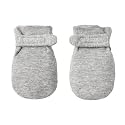 Newborn Baby No Scratch Mittens Stay On, 100% Cotton Breathable, Adjustable Infant Gloves for Baby Boys Girls Mittens
