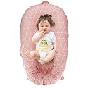 Newborn Lounger Cover for DockATot Deluxe, 100% Cotton Cover for Dock A Tot (Pink)