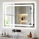 NEWBULIG 28"x36" LED Bathroom Mirror with LED Lights, Anti-Fog