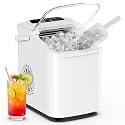 NEWBULIG Countertop Ice Maker with Handle Portable