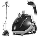 NEWBULIG Garment Steamer for Clothes Standing, 1500W Efficient Clothes Steamer Standing with Wheels, Professional 58OZ Water Tank for Continuous Steaming, Fast Heating Wrinkle Remover