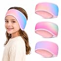 Newcotte 3 Pack Kids Winter Ear Headband for Girls Boys