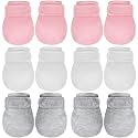 Newcotte 6 Pairs Newborn Baby Mittens No Scratch Baby Gloves