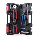 Newdeli Deutsch Crimp Tool Kit 8Pcs Deutsch Connector Tool Molex Crimper Close Barrel &amp; Open Barrel Crimpers with Deutsch Pin Removal Tool for Deutsch Connectors and Delphi Molex Terminals