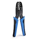 Newdeli Molex Crimper 24-14 AWG Non-Insulated Open Barrel Crimping Tool for JST Style Molex DELPHI AMP TYCO PC Harley Deutsch Terminals Receptacles Wire Terminal Crimper