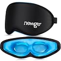 NEWGO 3D Cooling Eye Mask, Weighted Eye Mask for Sleeping, Black