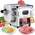 Newhai 2-in-1 Commercial Meat & Vegetable Cutter, 850W 3.5mm Slicer 110V