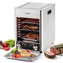 Newhai Electric Steak Broiler, 1700W Indoor Grill, Temp & Time Adjustable