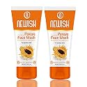 Newish Papaya Face Wash for Glowing Skin, 100ml | Brightening & Tan Removal Facewash for Men & Women | Natural Face Cleanser with Papaya Extracts for Acne, Pimples & Oil Control - (Pack of 2)