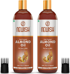 NEWISH Pure Cold Pressed Sweet Almond Oil