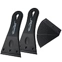 NEWISHTOOL Plastic Razor Scraper with 3-Inch Blade Pack of 2 with 20 Blades