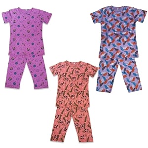 Girls Pure Cotton Casual Round neck regular