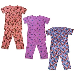 Girls Pure Cotton Casual Round neck regular