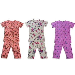 Girls Pure Cotton Casual Round neck regular