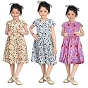 Girls Pure Cotton Casual Round Neck Regular