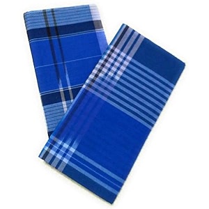 multi color cotton checkered mans cotton stitched lungi size 2 mtr