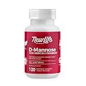 NewLife Naturals D Mannose with Cranberry Supplement + Hibiscus, 120 Count